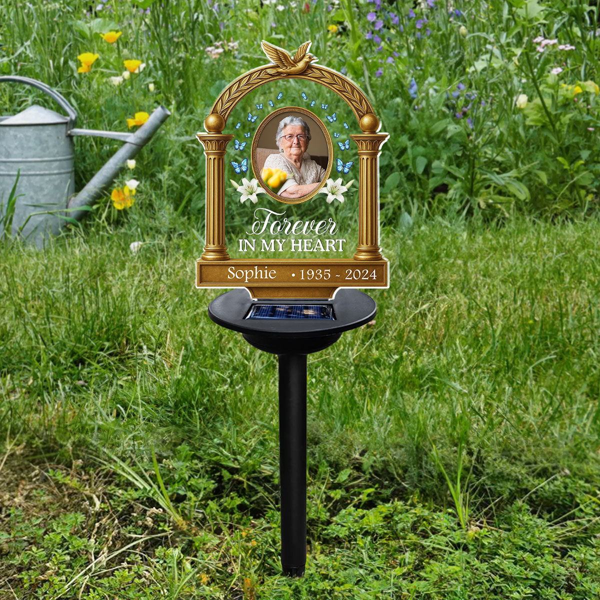 Carried In My Heart - Personalized Custom Solar Light