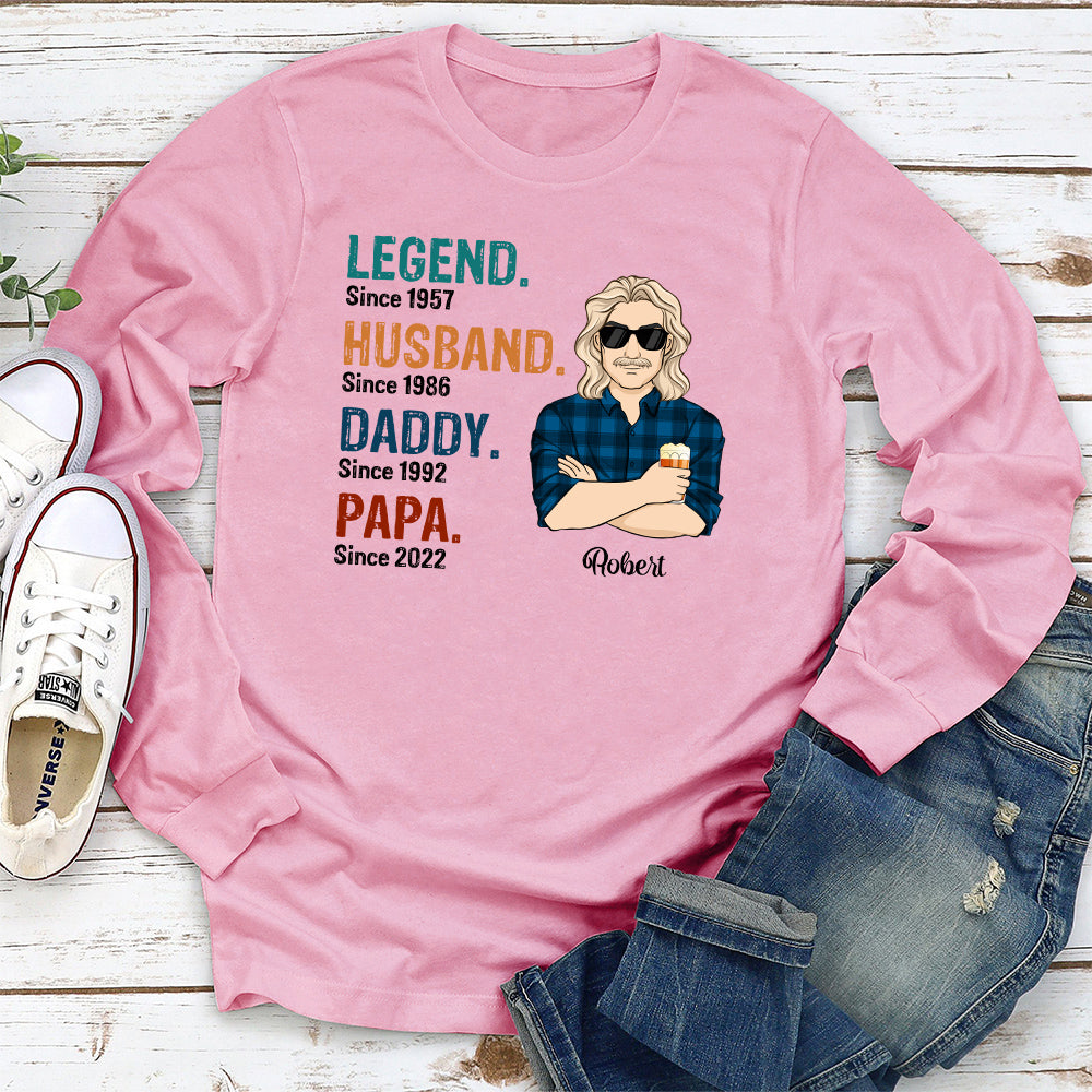 Legend Husband Daddy - Personalized Custom Shirt