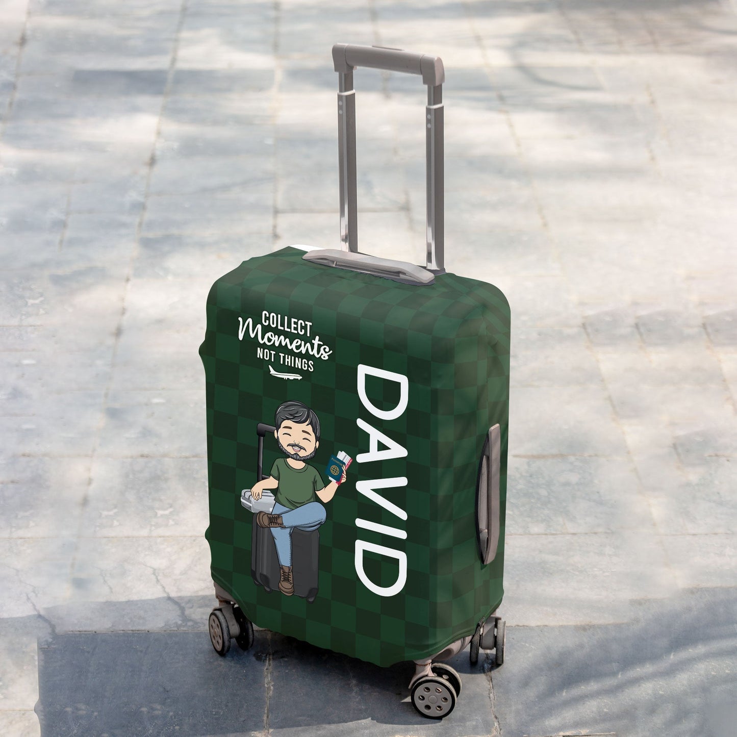 Love Traveling - Personalized Custom Luggage Cover