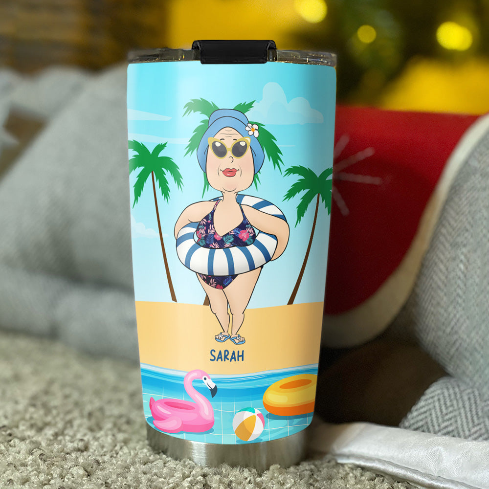 Beach Besties For The Restie - Personalized Custom Tumbler