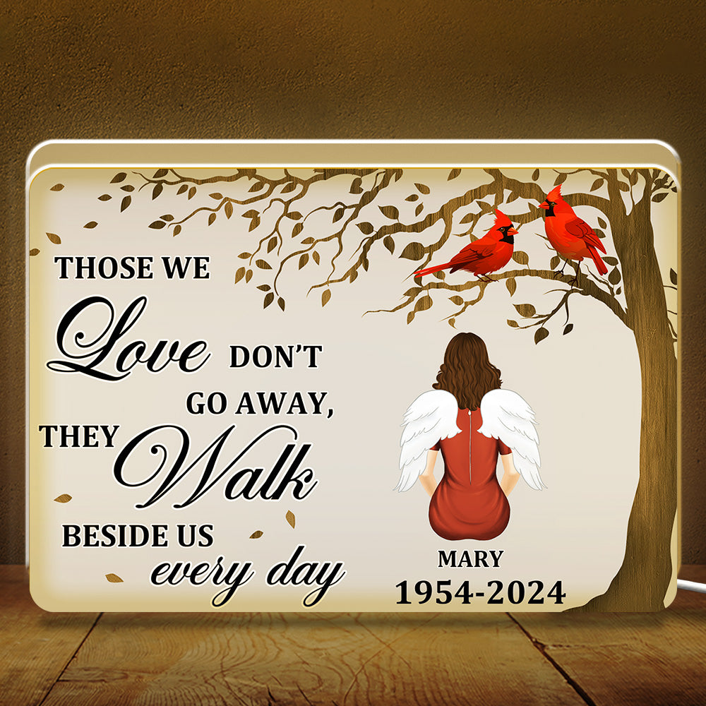 They Walk Beside Us Every Day - Personalized Custom Light Box