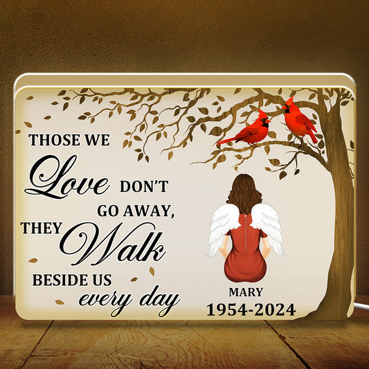 They Walk Beside Us Every Day - Personalized Custom Light Box