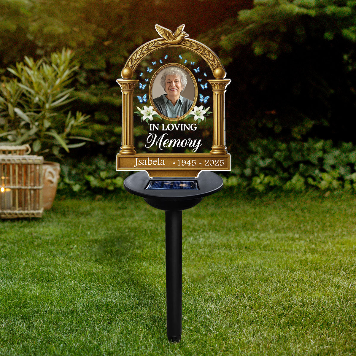 Carried In My Heart - Personalized Custom Solar Light