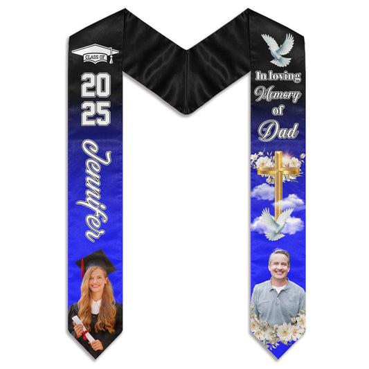 In Loving Memory - Personalized Custom Graduation Stole