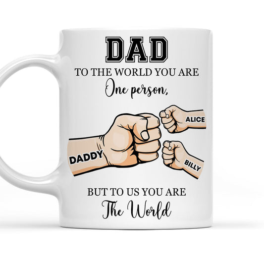 You Are My World - Personalized Custom Coffee Mug