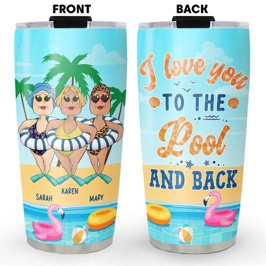 Beach Besties For The Restie - Personalized Custom Tumbler