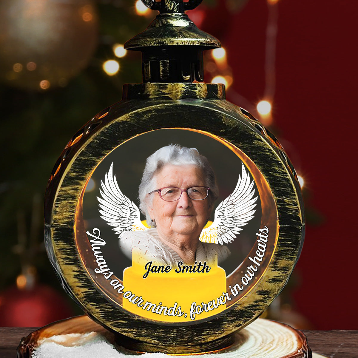 Forever In My Heart - Personalized Custom Christmas Lantern
