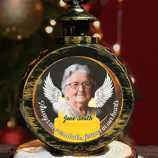 Forever In My Heart - Personalized Custom Christmas Lantern