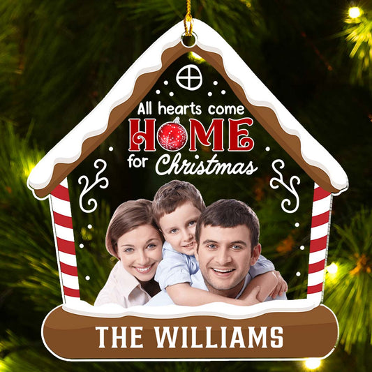 All Hearts Come Home - Personalized Custom Acrylic Ornament