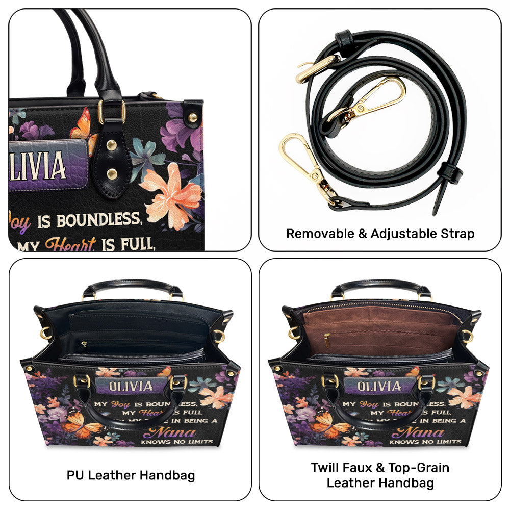 Being A Grandma - Personalized Custom Leather Bag