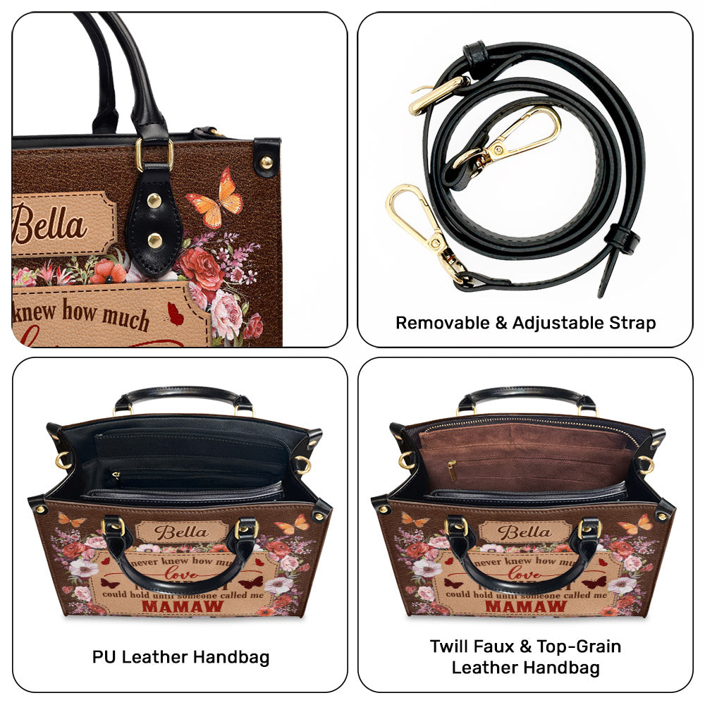 Called Me Grandma - Personalized Custom Leather Bag