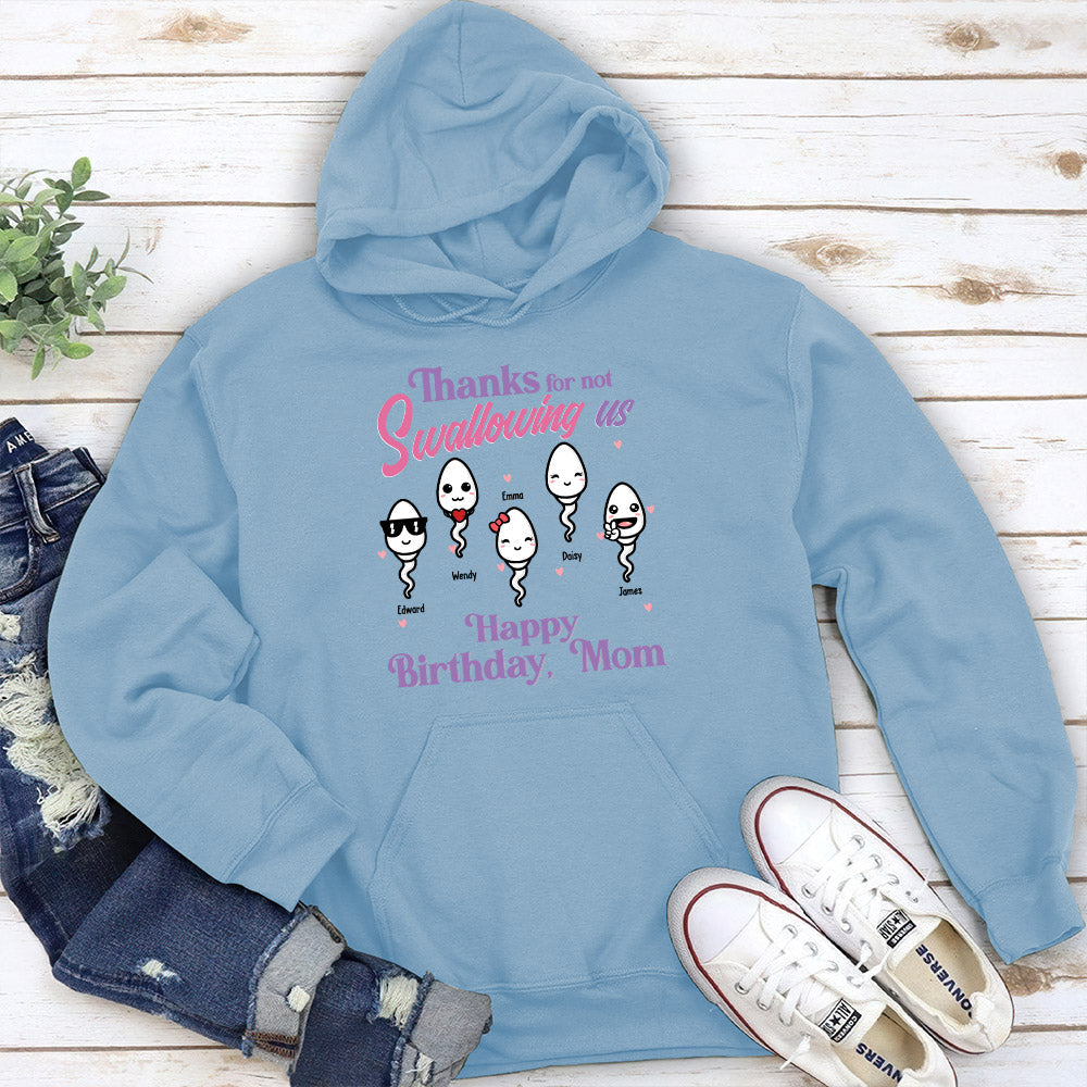 Thanks For Not Swallowing Us - Personalized Custom Hoodie