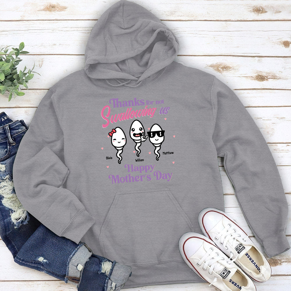 Thanks For Not Swallowing Us - Personalized Custom Hoodie