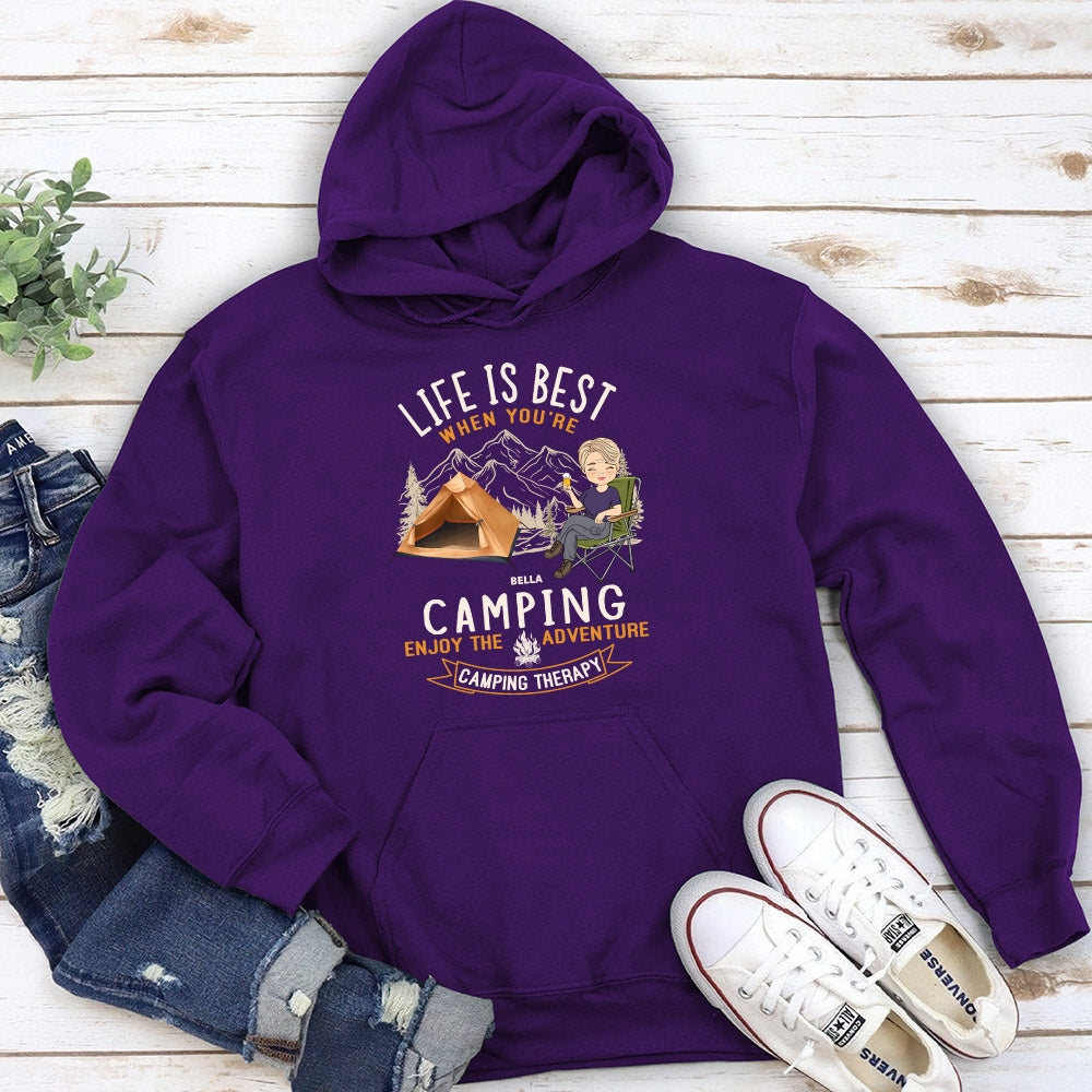 Camping Is Best - Personalized Custom Hoodie