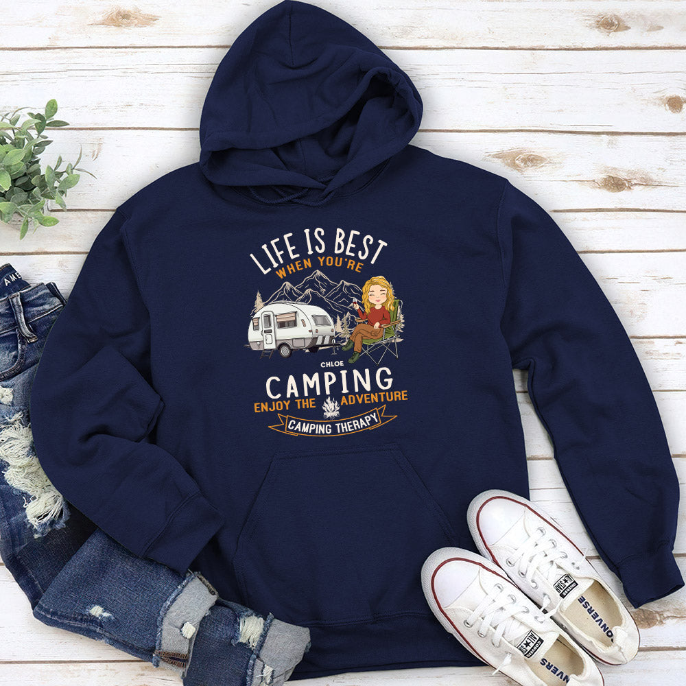 Camping Is Best - Personalized Custom Hoodie