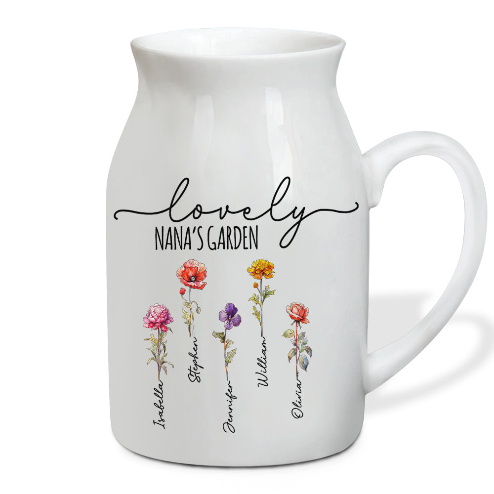 Lovely Nana - Personalized Custom Home Decor Flower Vase