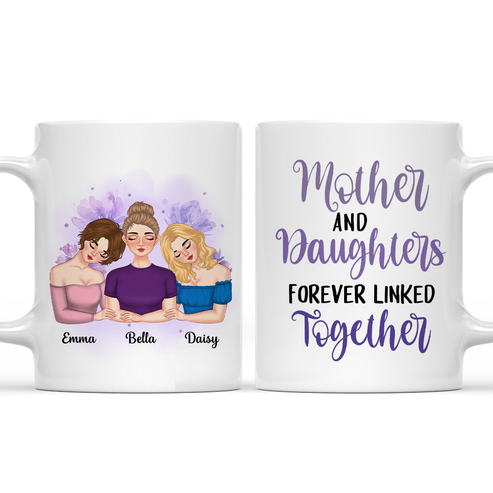 Mother Forever Linked Together - Personalized Custom Coffee Mug