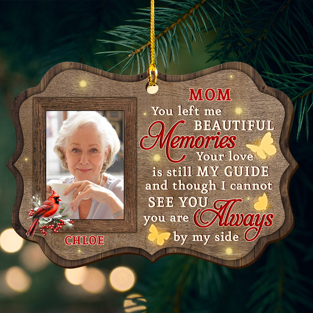 Beautiful Memories - Personalized Custom 1-layered Wood Ornament