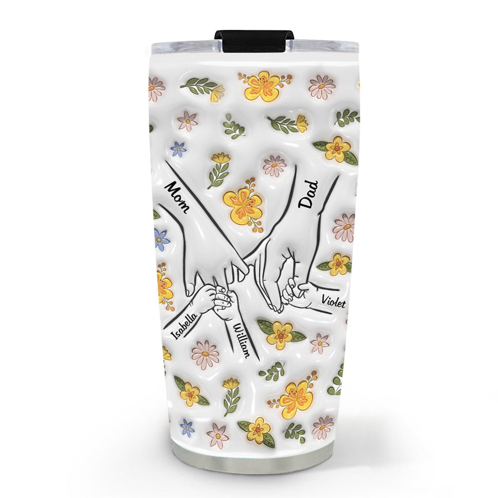 A Family Is A Round Of Love - Personalized Custom Tumbler