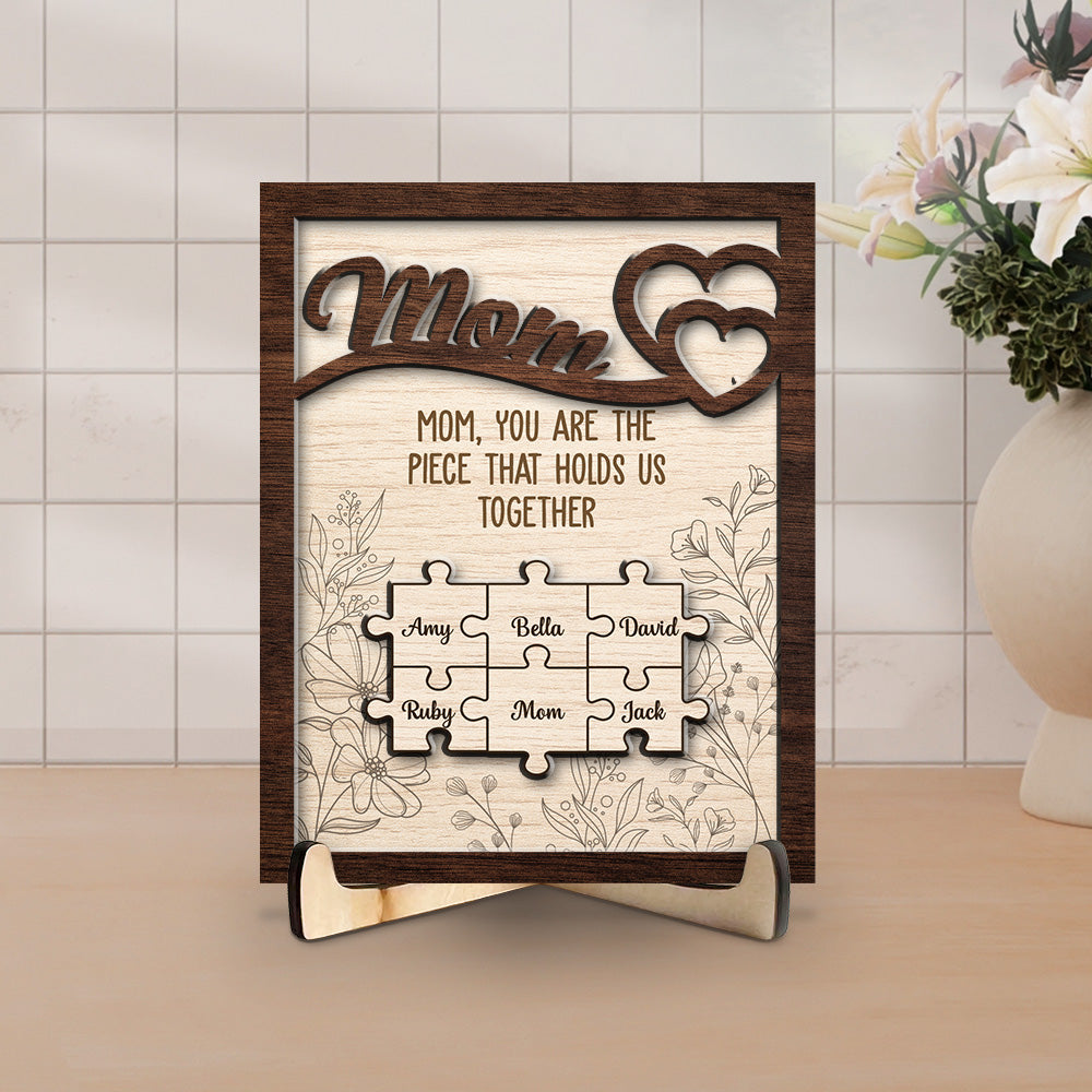 You Hold Us Together - Personalized Wooden Plaque