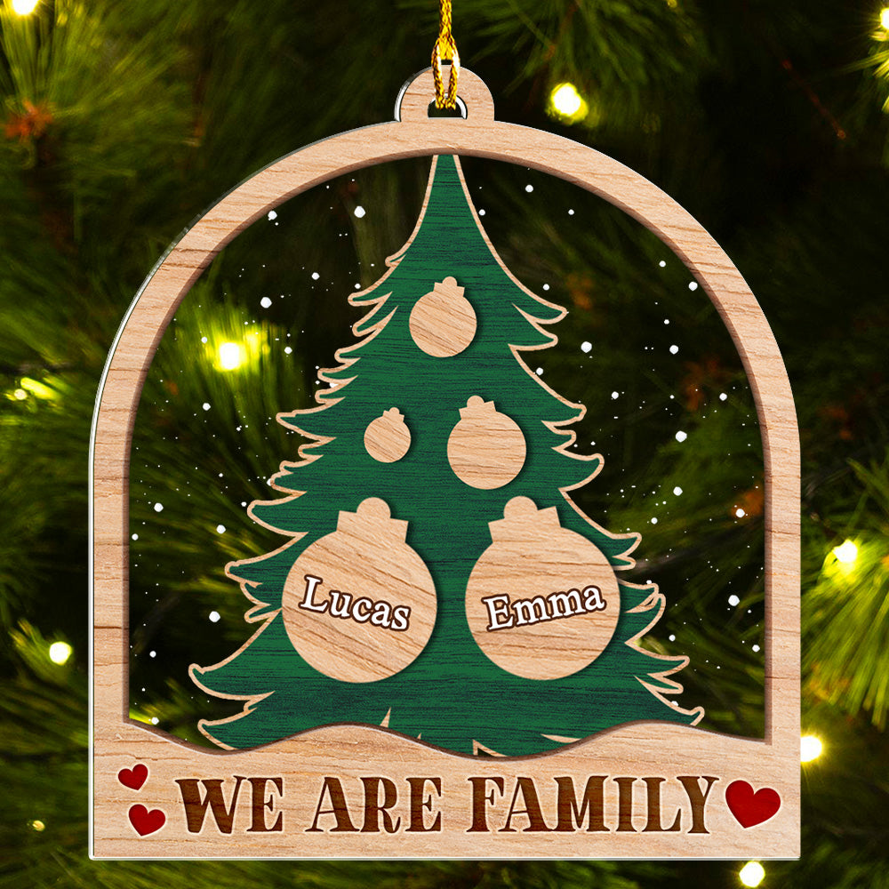 We Are Family - Personalized Custom Acrylic Ornament