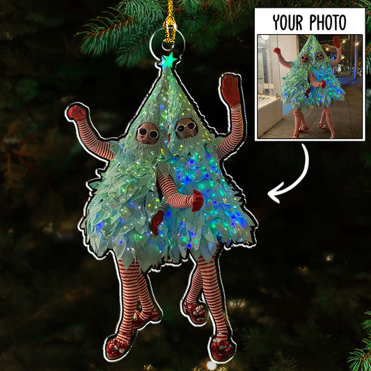 Funny Christmas Bestie Moment - Personalized Custom Acrylic Ornament