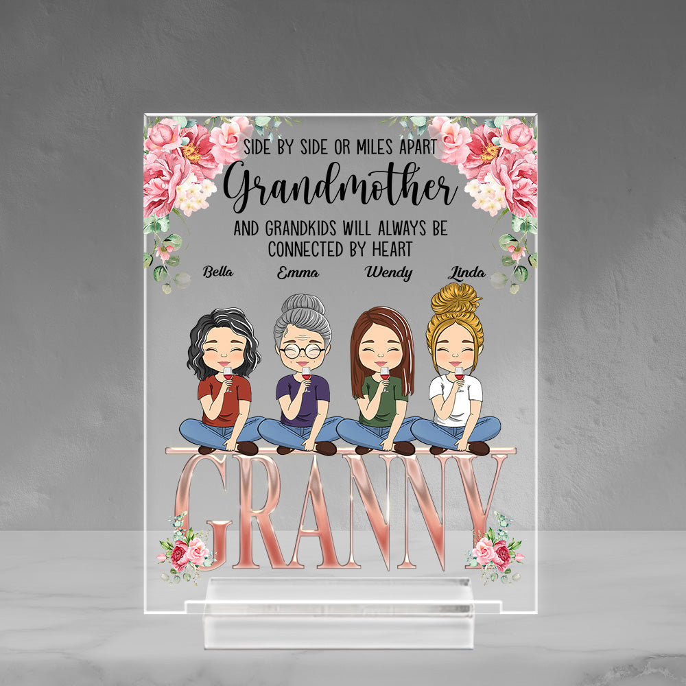 Always Close To The Heart - Personalized Custom Acrylic Plaque With Base