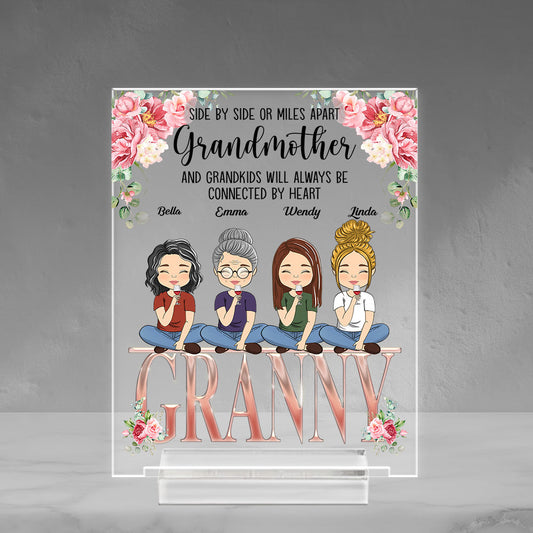 Always Close To The Heart - Personalized Custom Acrylic Plaque With Base