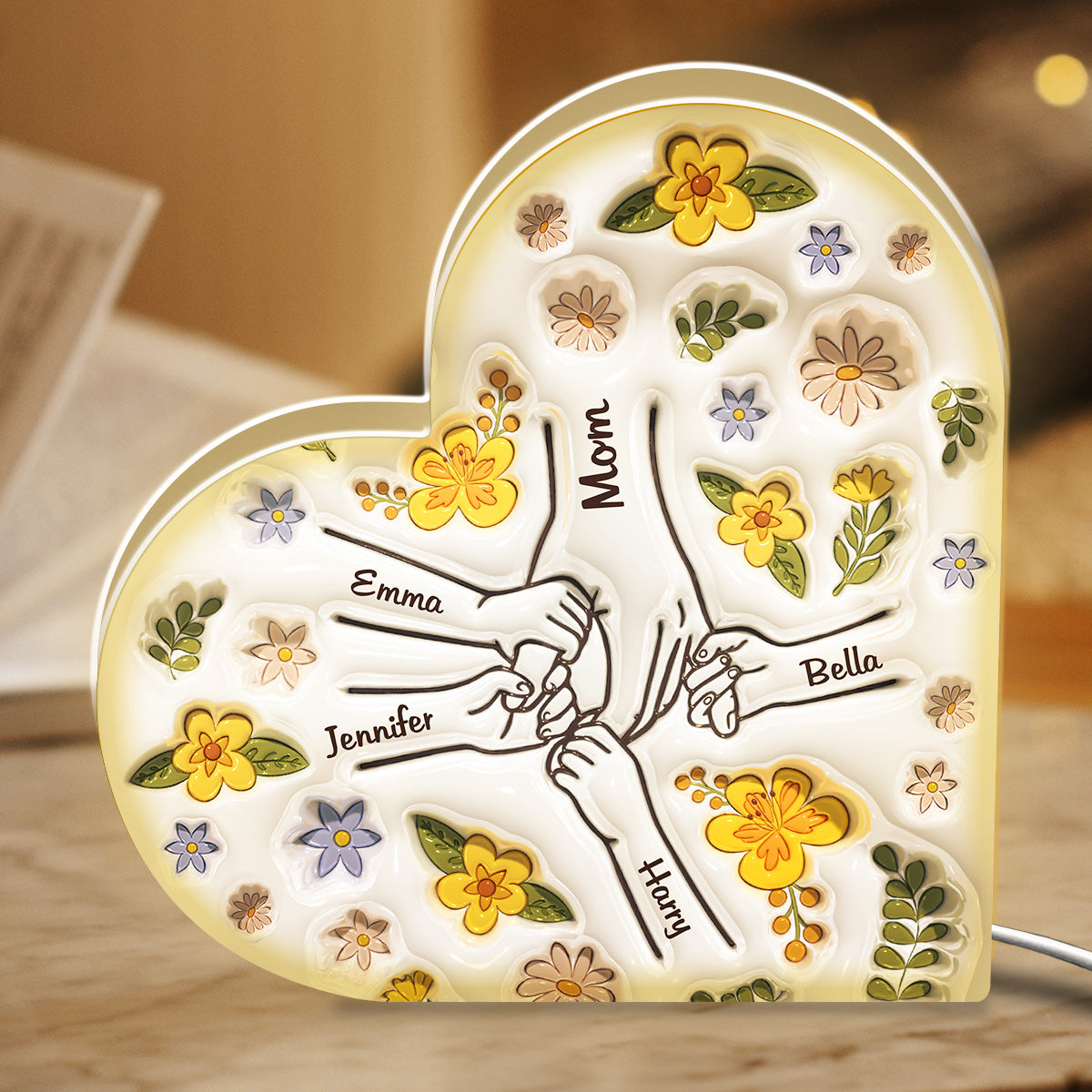 Holding Hands - Personalized Custom Light Box