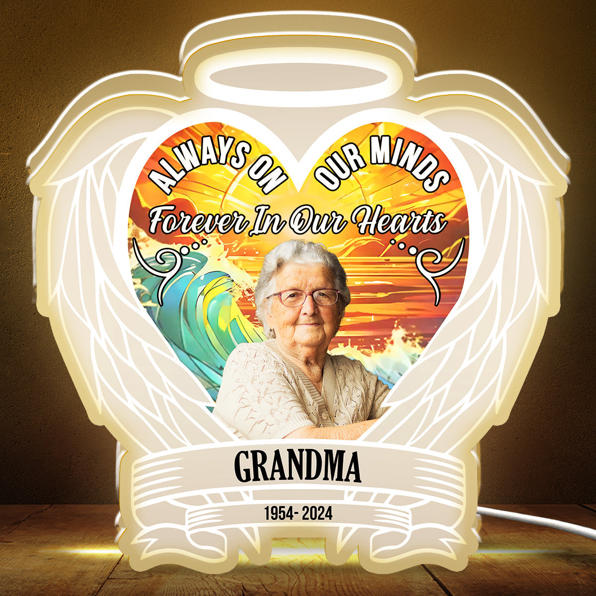 Custom Photo Always On Our Minds - Personalized Custom Light Box