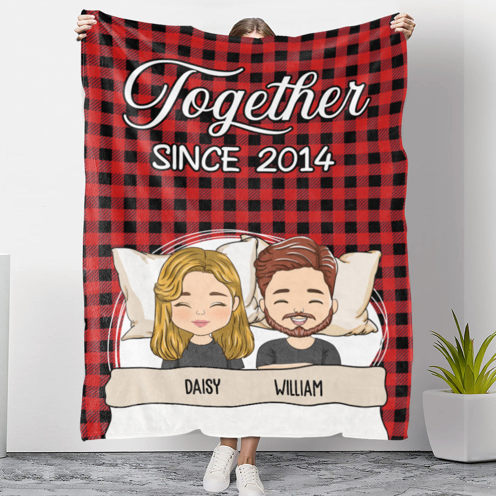 Together Since - Personalized Custom Fleece Blanket
