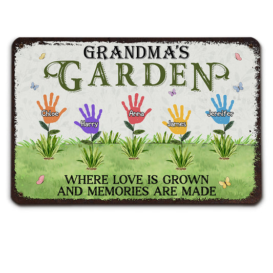 Bloom Garden - Personalized Custom Metal Sign