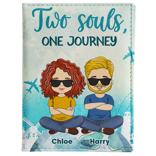 Two Souls, One Journey - Personalized Custom Passport Cover