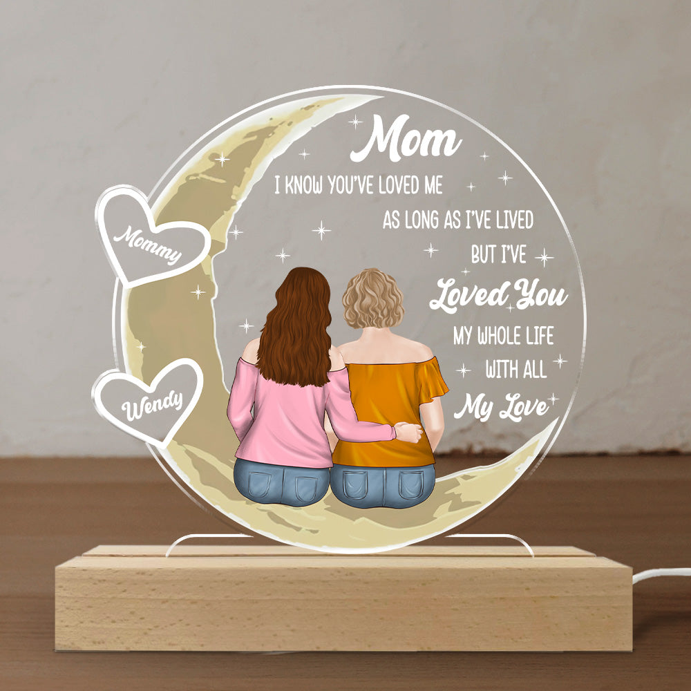 Mom I Have Loved You My Whole Life - Personalized Custom LED Light