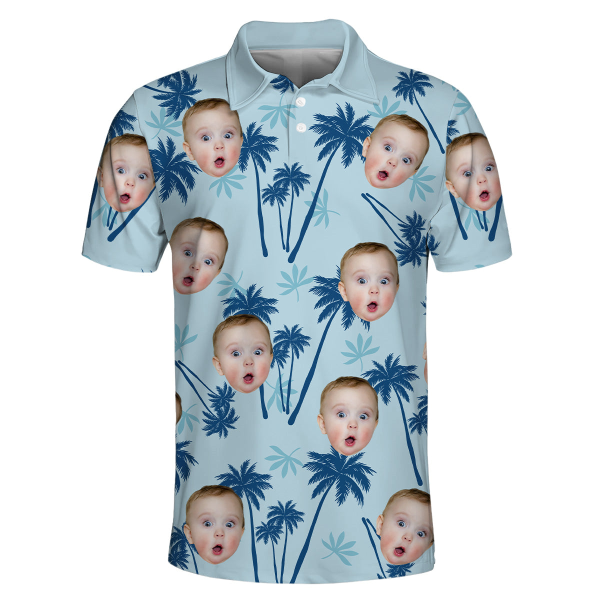 Custom Photo Best Dad Ever - Personalized Photo Polo Shirt