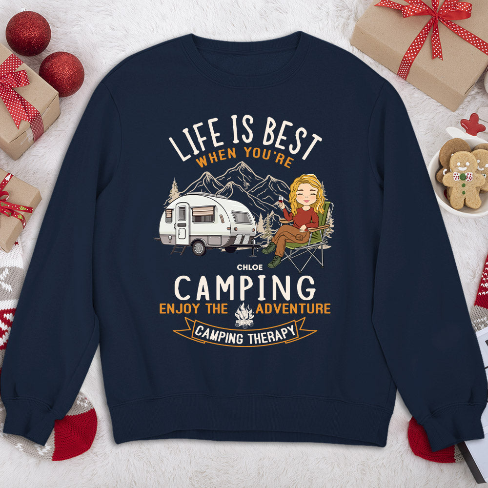 Camping Is Best - Personalized Custom Sweatshirt