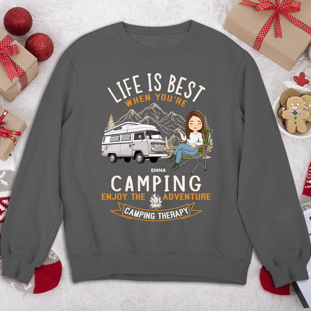 Camping Is Best - Personalized Custom Sweatshirt