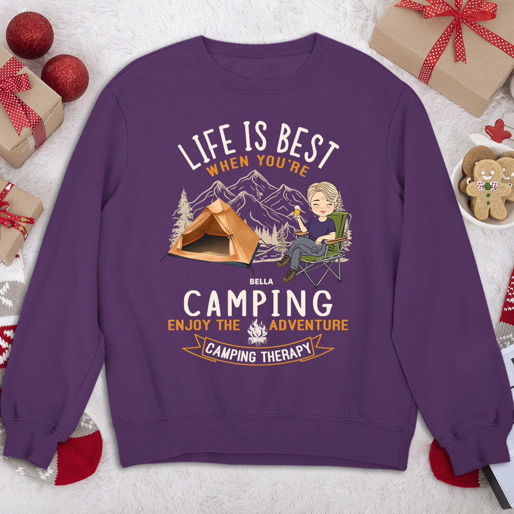 Camping Is Best - Personalized Custom Sweatshirt