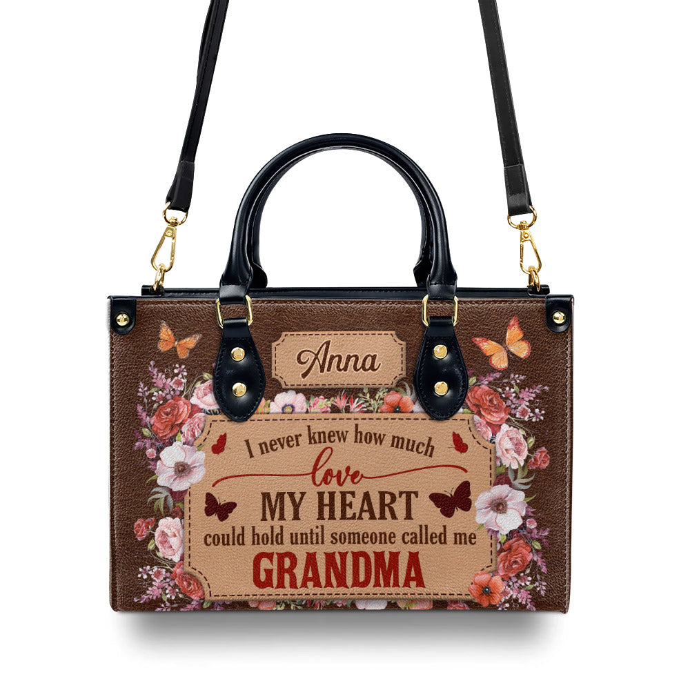 Called Me Grandma - Personalized Custom Leather Bag