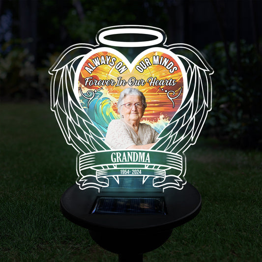 Custom Photo Always On Our Minds - Personalized Custom Solar Light
