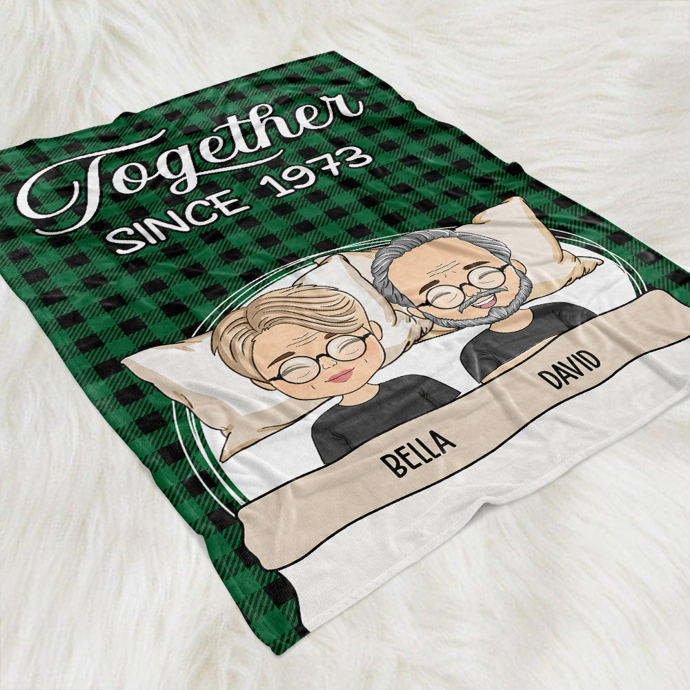 Together Since - Personalized Custom Fleece Blanket
