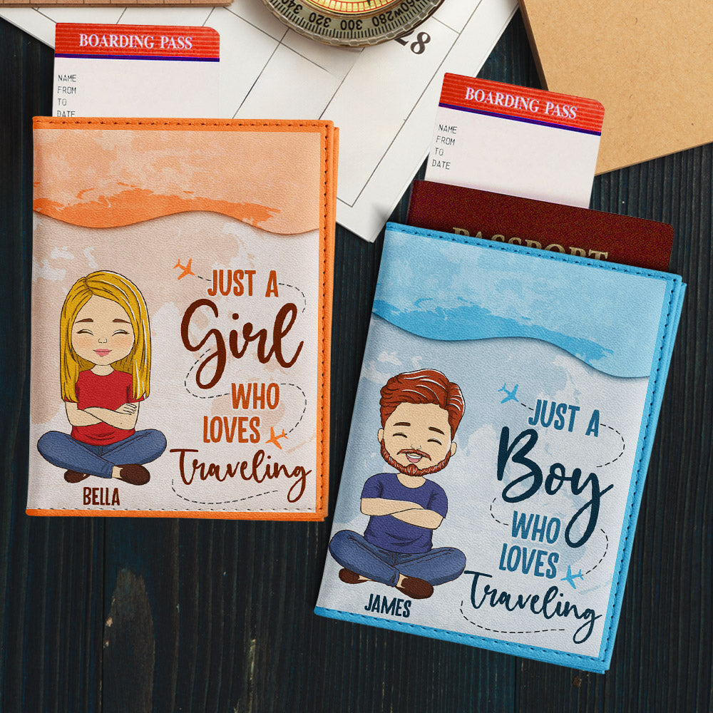Love Traveling - Personalized Custom Passport Cover