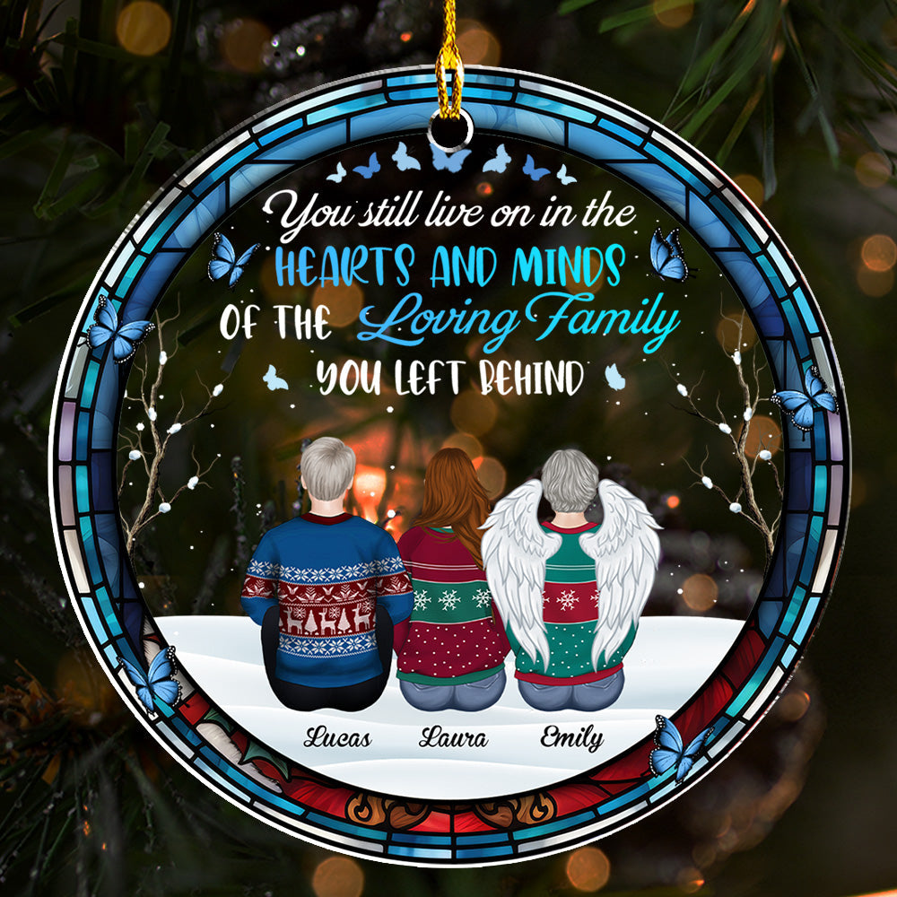 You Still Live In My Hearts - Personalized Custom Acrylic Ornament