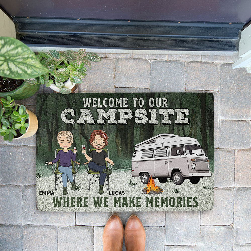 Where We Make Memories - Personalized Custom Doormat