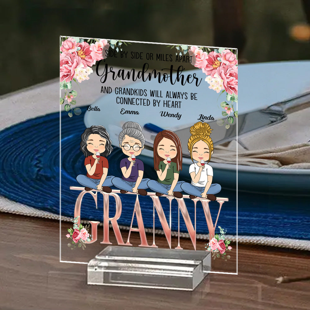 Always Close To The Heart - Personalized Custom Acrylic Plaque With Base
