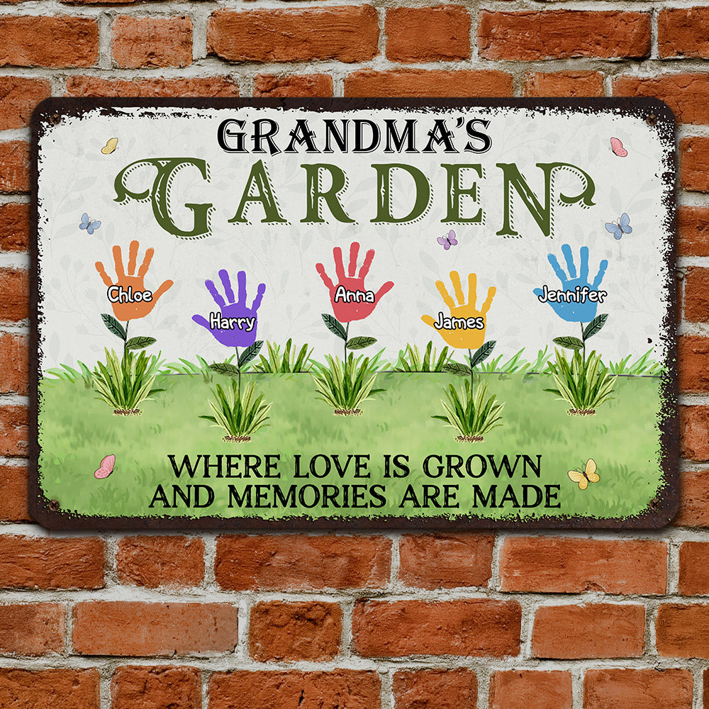 Bloom Garden - Personalized Custom Metal Sign