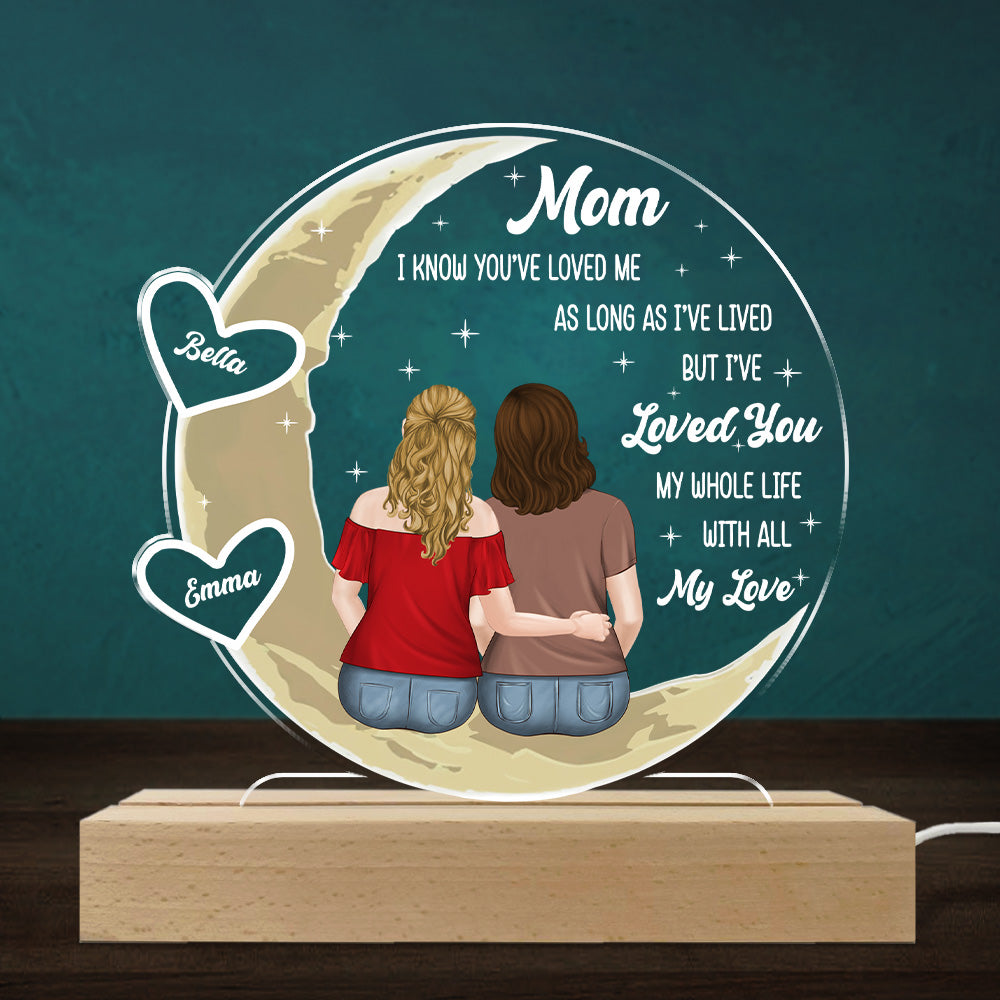 Mom I Have Loved You My Whole Life - Personalized Custom LED Light