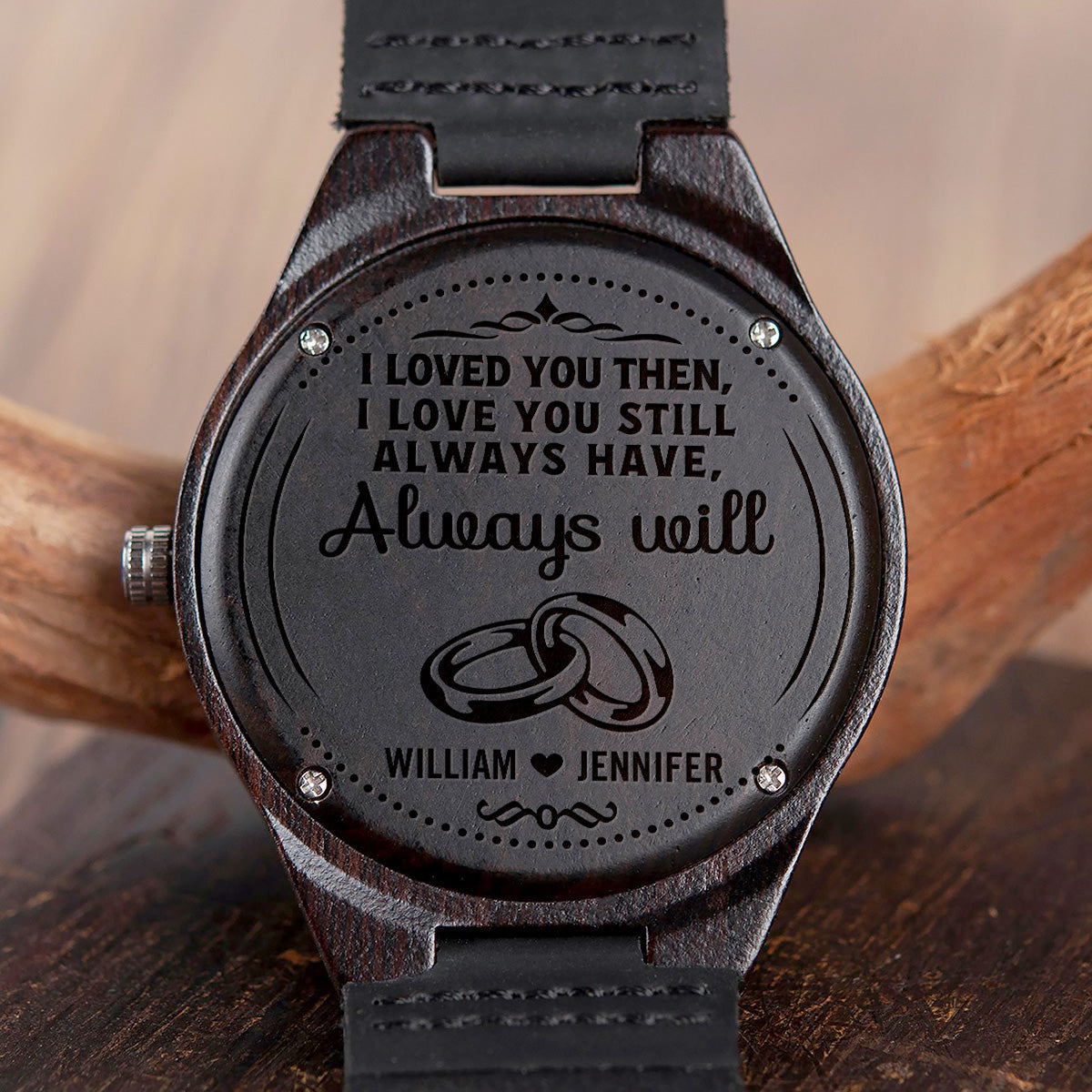 Always Will - Personalized Custom Wood Watch