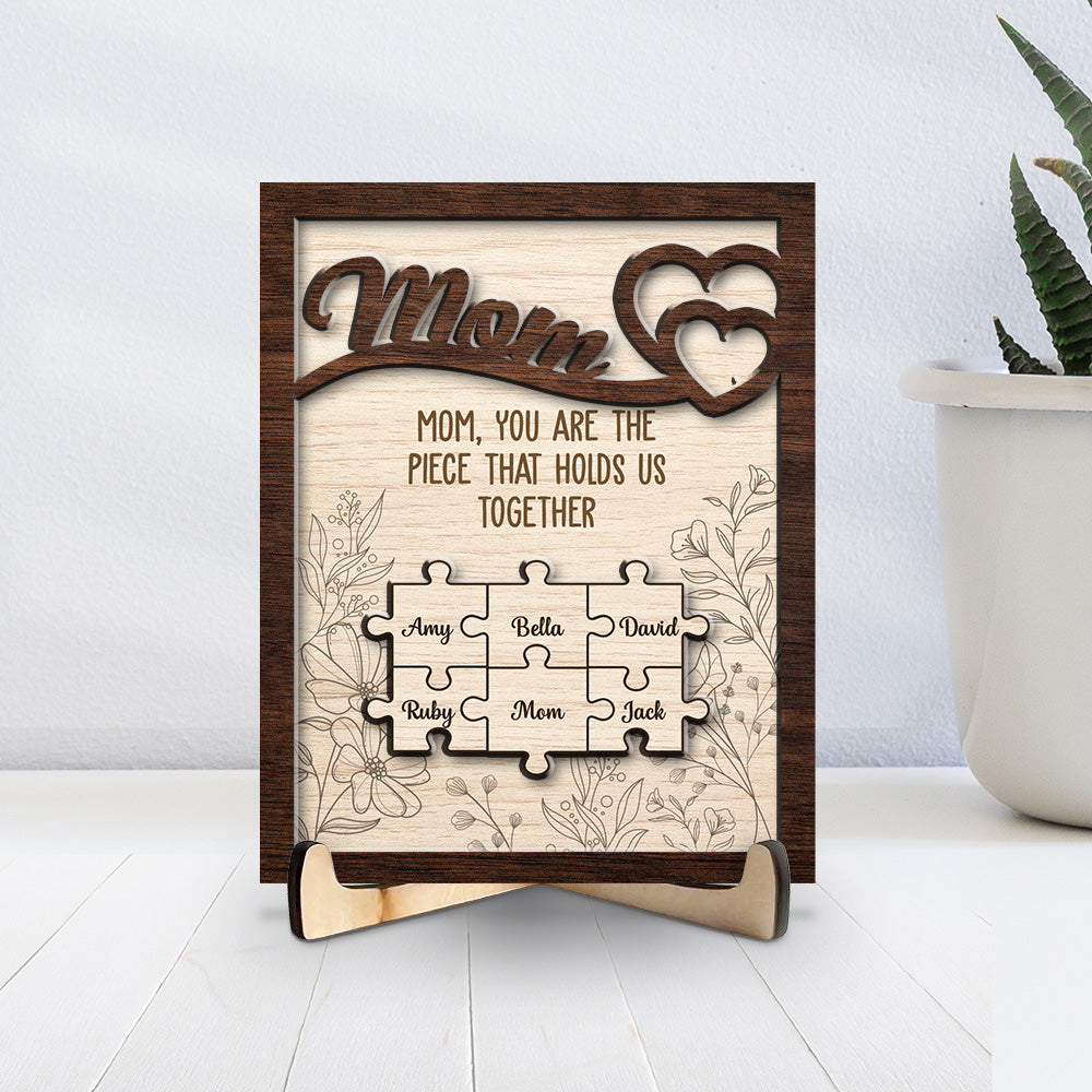 You Hold Us Together - Personalized Wooden Plaque