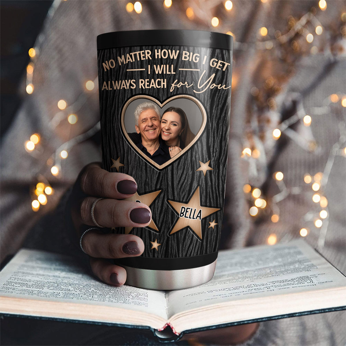 Dad We Will Always Reach For You - Personalized Custom Tumbler